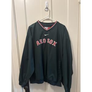 Nike Boston Red Sox MLB Pullover Green V-Neck XL St Patricks Day Clover